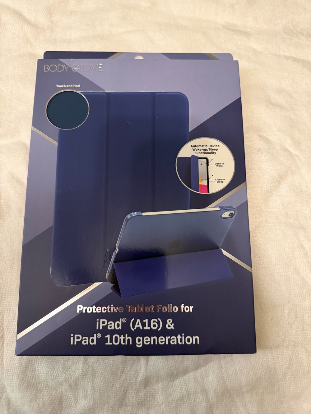 Body Glove Navy Blue Tablet Folio Case for iPad 10th Gen